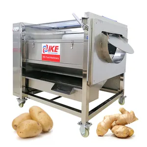IKE ticari büyük miktarlarda patates soyma makinesi Kudzu soyma makinesi zencefil yıkama ve soyma ekipmanı