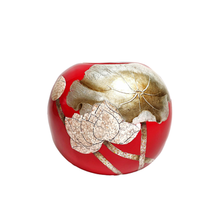 Jarrón de Laca Tradicional de Arte Popular Vietnamita Hecho a Mano, Ecológico, Material Natural, Artesanía para Almacenamiento Diario en el Hogar - Product Image 1