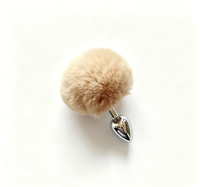 Petit plug anal en métal pour homme, 3,2 cm, avec queue en fourrure, jouet de stimulation pour adultes adapté aux débutants, pour jeux anaux, fabriqué en Chine