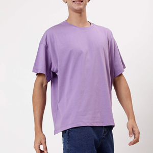 Camiseta de algodón 100% con logotipo personalizado de alta calidad del fabricante para hombre de peso pesado 240 gramos patrón sólido - Product Image 2