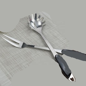 Juego de utensilios de acero inoxidable Chapado en plata para servir comida de boda, utensilios de cocina de alta calidad para el hogar - Product Image 5