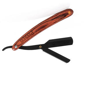 Navaja de afeitar plegable de acero inoxidable con filo recto, navaja de barbero con filo recto de Pissco Pakistán - Product Image 4