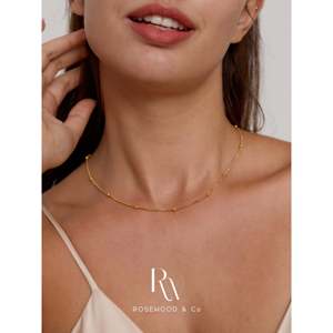 Collier en perles plaqué or, motif chevrons, inaltérable, cadeau pour maman ou elle, colliers superposés tendance - Product Image 3