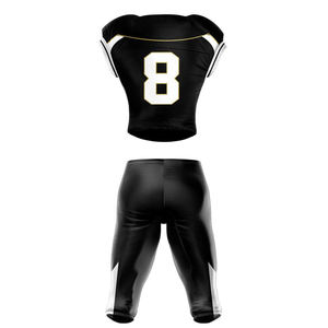 Diseño personalizado de aparejos de fútbol americano Logotipo de sarga transpirable uniforme de fútbol americano - Product Image 2