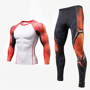 Customized Unisex MMA <b>Rash</b> Guard Long Pants Compression Shirts Set Surfing <b>Rash</b> <b>Vest</b> for <b>Men</b> & Women-Martial Arts Wear - Product Image 2