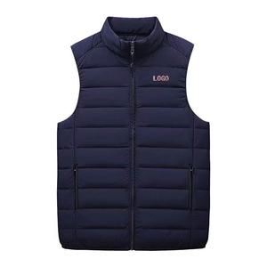 Chaleco de Invierno para Hombre con Logotipo Personalizado OEM, Chaleco Acolchado Impermeable Informal de Algodón Cálido, Chaqueta Sólida Personalizada para Hombre - Product Image 6