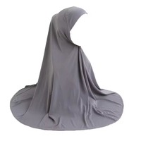 Vente en gros de robes Abaya élégantes islamiques pour femmes, longues, avec voile Khimar, en polyester respirant, extensible dans quatre sens, toutes saisons, hiver