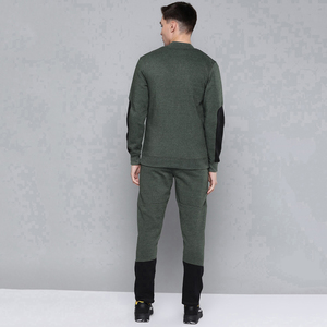 Ensemble de survêtements coupe ajustée pour hommes avec logo personnalisable couleur gris/noir de haute qualité pour l'hiver - Product Image 5