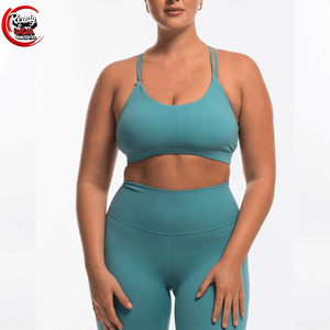 Nueva moda para mujer, 2 uds., conjunto de ropa deportiva sin costuras, sujetador de Yoga sólido, pantalones cortos para correr, entrenamiento de Yoga, ropa atlética, cinturón - Product Image 1