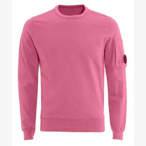 Sweat-shirt pull de couleur unie pour hommes 100% coton épais vêtements décontractés pour l'hiver - Product Image 1