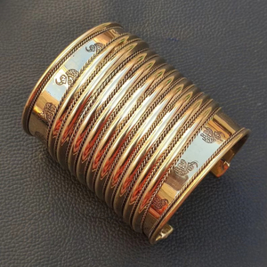 Pulsera brazalete para mujer moda mujer aleación mano amante boda latón pulsera brazalete tendencia Mujer - Product Image 1