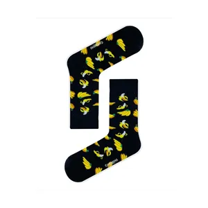 Calcetines Deportivos Coloridos con Múltiples Estampados Digitales de Plátanos, Cómodos, Antibacterianos, con Características Jacquard para Diabéticos - Product Image 1