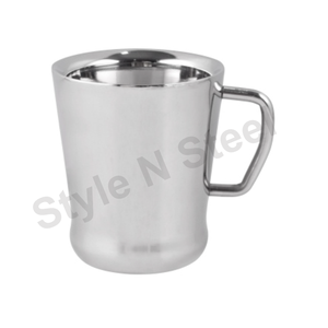 Tazas de café de marca al por mayor Taza de café cónica de doble pared de acero inoxidable - Product Image 1
