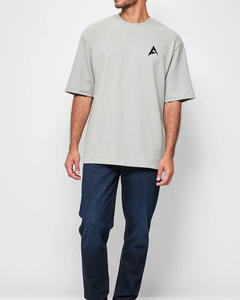 Camiseta de cuello redondo de secado rápido de gran tamaño para hombre personalizable de alta calidad 100% algodón con bordado de logotipo personalizado e impresión Digital - Product Image 5