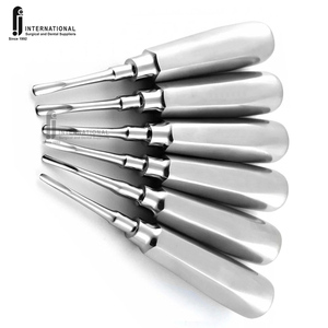 Venta caliente de acero inoxidable instrumentos quirúrgicos dentales conjunto de elevador curvo con instrumento de dientes de elevación de raíz Manual - Product Image 1