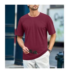 Wholesale Price Men's 100% Cotton Short Sleeve Casual <b>T</b>-<b>Shirt</b> Round Neck Shoulder Slope Neck Tape Solid Color From Bangladesh - Product Image 2