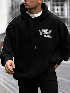 <b>Men</b> Trending Customized Printed Hoodie <b>Pullover</b> Style in Breathable and Comfortable Fabric Cotton Fleece/Polyester Fleece - Product Image 4