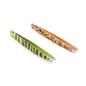 Pince à sourcils réutilisable légère et écologique en acier inoxydable personnalisée de haute qualité - Product Image 4