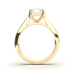 Bague de fiançailles Halo émeraude cultivée en laboratoire 2.00 ct romantique Bague en diamant OEM de luxe en or rose 14 carats Vente en gros Bague en diamant romantique - Product Image 4