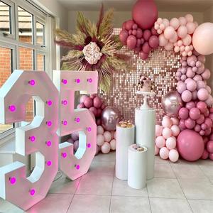 Mur scintillant à paillettes carrées de couleur or rose mat <span class=keywords><strong>et</strong></span> flirty thème fête <span class=keywords><strong>anniversaire</strong></span> gâteau magnifique décoration oh wow photomaton - Product Image 2