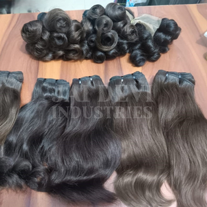 Extensions de cheveux indiens alignés sur les cuticules vierges Remy de haute qualité 12A non transformées Style de vague d'eau profonde en vrac du vendeur en gros - Product Image 3