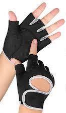 Guantes de gimnasio de medio dedo unisex correa de muñeca ajustable guantes de entrenamiento de cuero para Fitness deportes al aire libre levantamiento de pesas para ciclismo - Product Image 6