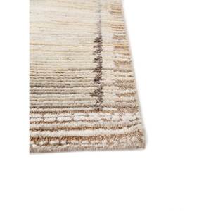 พรมขนสัตว์สีน้ำตาลเบจ Blythe แบบถักมือสไตล์อัฟกัน รุ่น Re-1453-Abstract สำหรับห้องนั่งเล่น พรมปูพื้นบ้าน ทางเดิน รูปทรงสี่เหลี่ยมผืนผ้า ดีไซน์แบบ Patchwork - Product Image 4