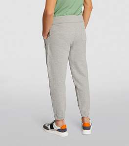 Pantalon de jogging unisexe en polyester double maille gris chiné tendance, respirant, mode hivernale, logo personnalisé, grande taille - Product Image 6