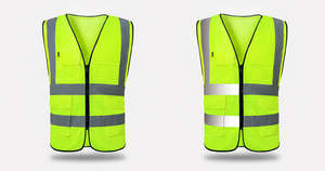 Running <b>Cycling</b> <b>Reflective</b> Safety Vest <b>Jacket</b> High Visibility Anti Stab Cut Resistant Lightweight Clothing Outdoor Sports Safety - Product Image 4
