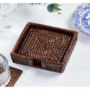 Dessous de verre en osier de jute haute qualité de vente Jute tissé à la main Lin ovale sous-verres en osier Table à manger tapis sous-verres résistant à la chaleur tapis - Product Image 3