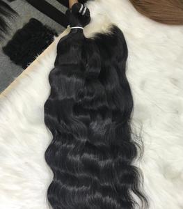 Los mejores vendedores de Vietnam ofrecen extensiones de cabello ondulado natural virgen sin procesar cabello humano crudo suave con cutícula alineada - Product Image 5