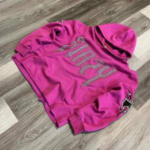 เสื้อฮู้ดลายพลอยเทียมสำหรับผู้ชายเสื้อฮู้ดผ้าฝ้ายแบบสวมหัวมีฮู้ดใช้ได้ทั้งชายและหญิง - Product Image 2