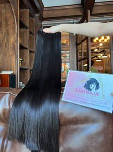 Cabello de trama estirado doble Color negro natural recto Calidad superior 100% Cabello humano vietnamita - Product Image 4