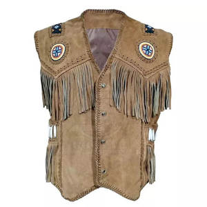 Chalecos Vaqueros de Cuero al por Mayor, Diseño Más Reciente de 2025, Transpirables, Personalizados, de Buena Calidad, Más Vendidos - Product Image 1