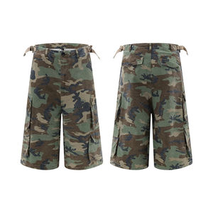 Pantalones cortos de caza de pana de estilo callejero para hombre, ropa de exterior de alta calidad, logotipo personalizado con múltiples bolsillos para caza - Product Image 2