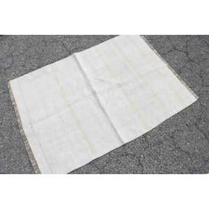 Tapis vintage 3x4,1 pieds, petit tapis turc, tapis à bordure blanche - Product Image 2