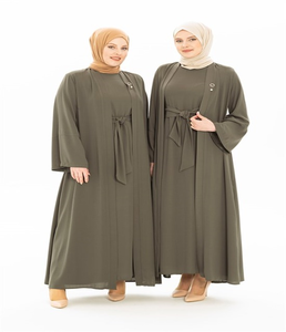 Dubai kaftan Party Wear Ladies Abaya Ropa musulmana Mujeres Abaya tradicional con cinturón Best Color Ladies Abaya - Product Image 3