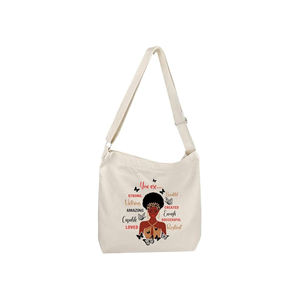 Bolso de compras de gran capacidad con estampado personalizado ecológico de algodón más vendido a precio mayorista - Product Image 4