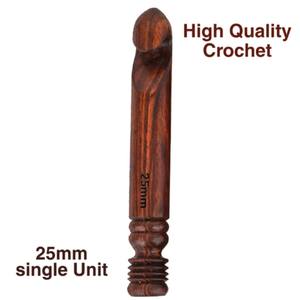 Ensemble de 15 crochets à crochet de qualité supérieure, grande taille, ergonomiques, en bois, aiguilles à tricoter de 3,5 mm à 25 mm pour fil épais, tissage à la main, artisanat - Product Image 2
