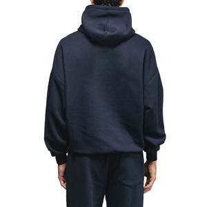 Design personnalisé automne pulls à capuche coton polyester épais polaire doublé respirant surdimensionné Boxy Streetwear hommes sweatshirts - Product Image 4