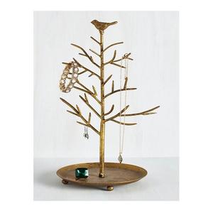 แท่นโชว์เครื่องประดับโลหะสีทองดีไซน์ต้นไม้สำหรับเก็บต่างหูสร้อยคอที่วางในราคาถูกที่สุด - Product Image 5