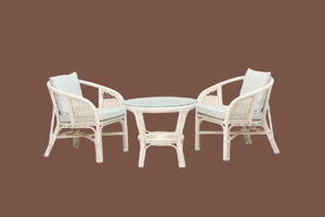 Juego de Muebles Modulares TAFANO para Sala de Estar y Exteriores, Hechos a Mano con Ratán/Mimbre, Diseño Antiguo Asiático - Product Image 2