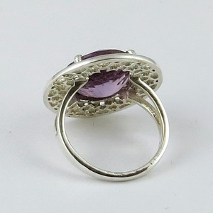 Bagues en argent sterling 925 avec améthyste, style bohème, serties clos, bijoux chrétiens, designs uniques pour femmes et unisexe - Product Image 3