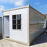 Maisons modulaires pliables en conteneurs d'expédition en acier modifié de 20 pieds et 40 pieds pour bateaux Toilettes portables en conteneurs
