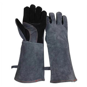 Gants de soudage en cuir de vachette à doigts complets tendance personnalisés poignées confortables robustes gants de soudage de protection - Product Image 2