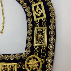 Customized Grand Lodge Masters Mason Metal <b>Chain</b> Collar Gold Plated Masonic Regalia <b>Neck</b> <b>Chain</b> Collars - Product Image 4