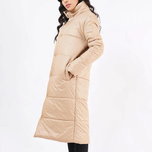 Abrigo acolchado largo personalizado para mujer, chaqueta cálida acolchada con capucha para invierno, chaqueta para exteriores, abrigo grueso a prueba de viento - Product Image 5
