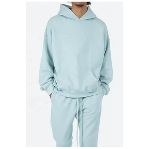 Sweat à capuche lourd 400GSM tissu polaire brossé pull surdimensionné sweat à capuche personnalisé Streetwear chaud hiver sweat à capuche fournisseur OEM - Product Image 1