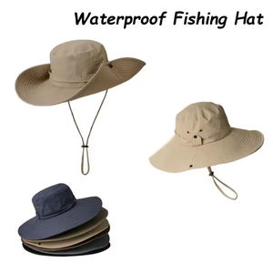 Sombrero de cubo de algodón 100% unisex con bordado 3D personalizado gorra de calle de protección solar para exteriores a la moda - Product Image 6