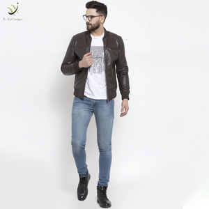 Chaqueta de Cuero para Hombre de Alta Calidad al por Mayor 2022, Personalizable con Logotipo, Delgada, Transpirable, Ligera y Cómoda para Invierno - Product Image 6